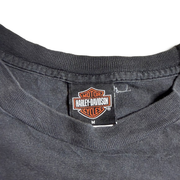 Vintage Harley Davidson Graphic Longsleeve Tee 90s Biker Grunge Y2K Size Medium - Picture 6 of 8